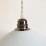 Sky blue metal pendant light