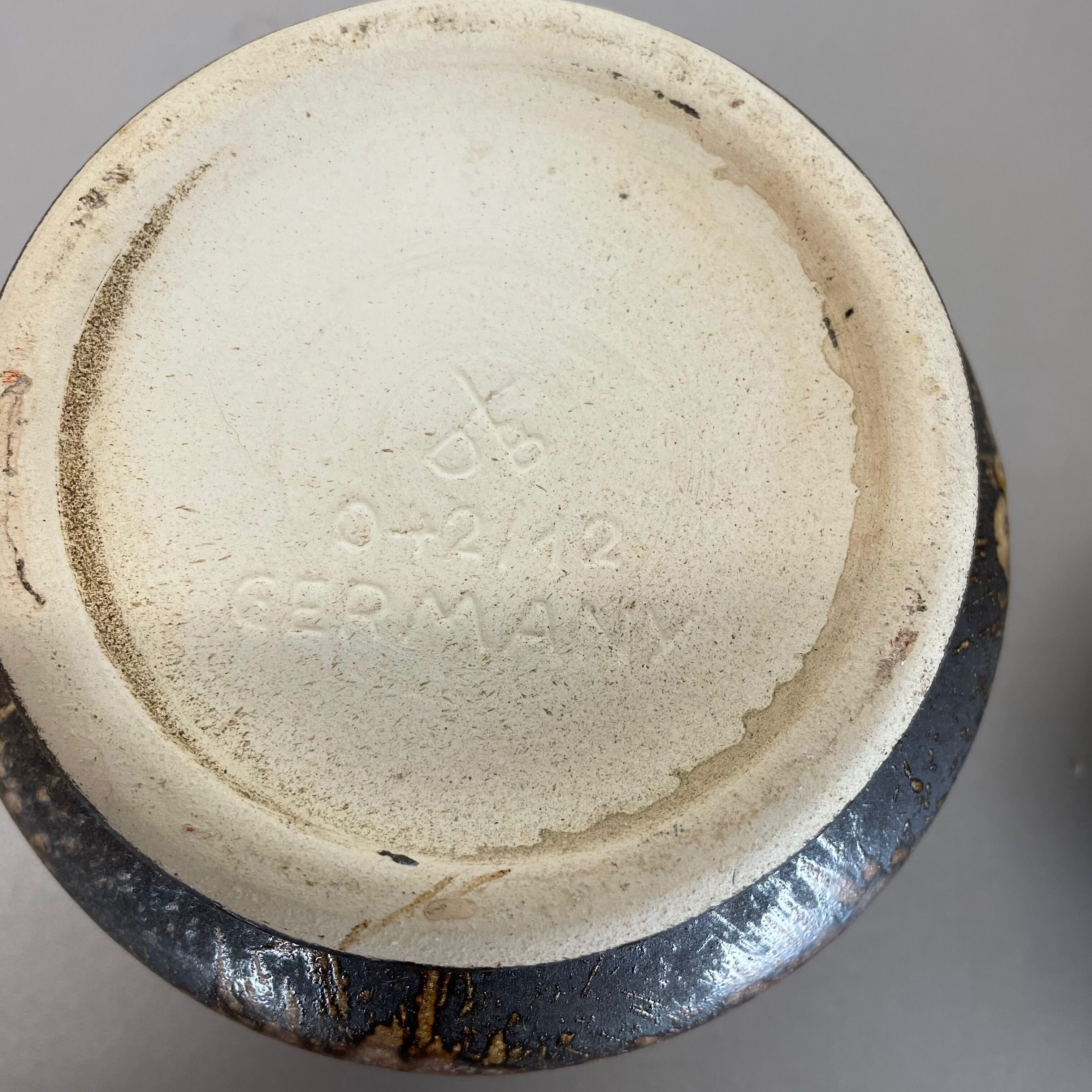 Set of 2 ceramic oottery "Lava" Vases by Dümler and Breiden, Germany, 1960s