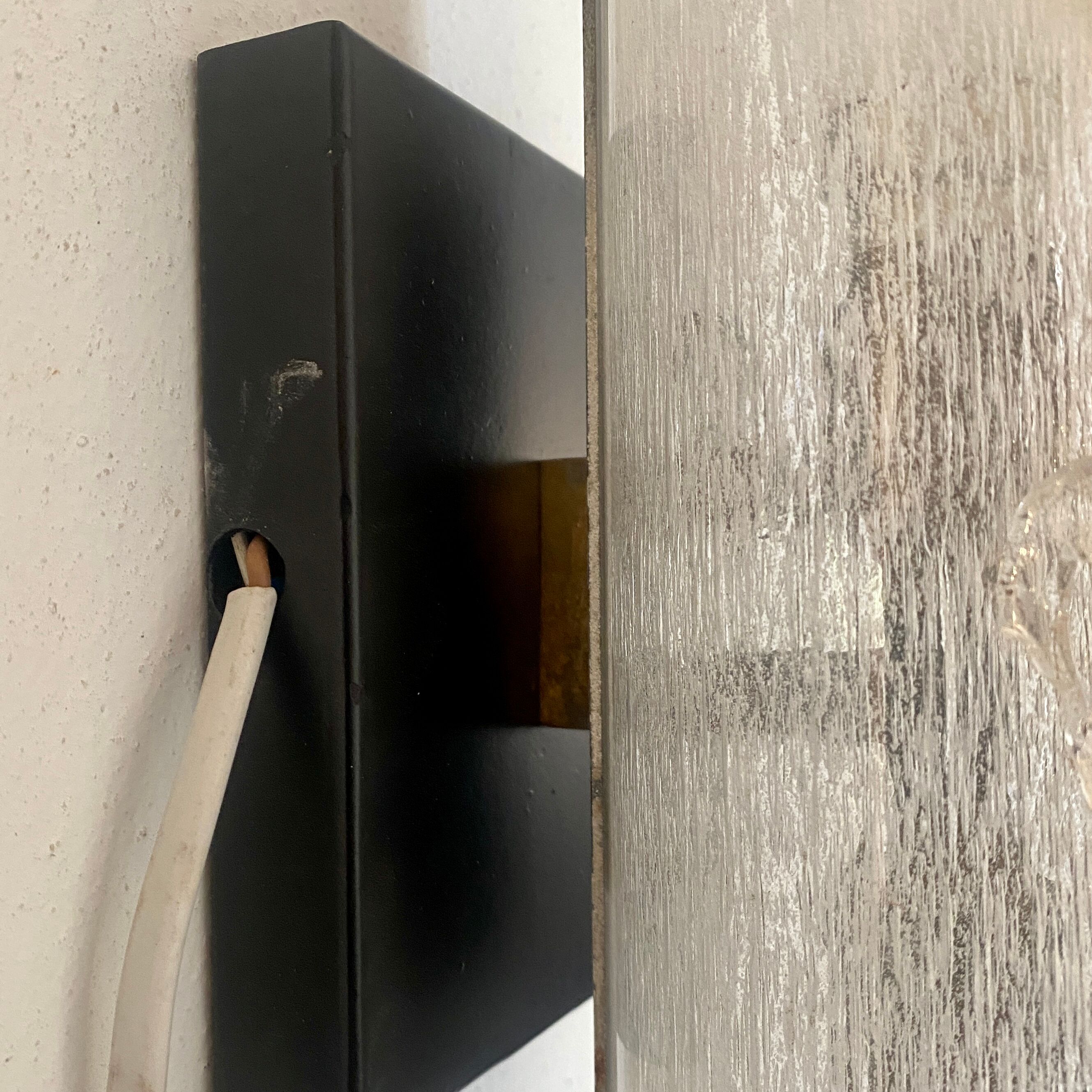 Cylindrical wall lamp from Murano 1960