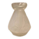 Vase or satin moulded glass hyacinth vase in Art Deco style circa 1930.