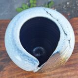 Glazed ceramic vase by Nadia and Alain Pinel