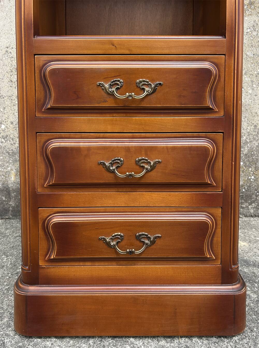 Bedside table, chest of drawers, occasional furniture, wood, vintage, 1960s.