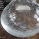 Wine carafe, vintage decanter in hand-blown Hartzviller bubbled crystal