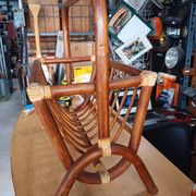Porte revue rotin vintage 1960 env