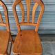 Suite de 4 chaises Vintage en bois massif
