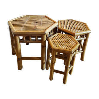 Bamboo trundle table