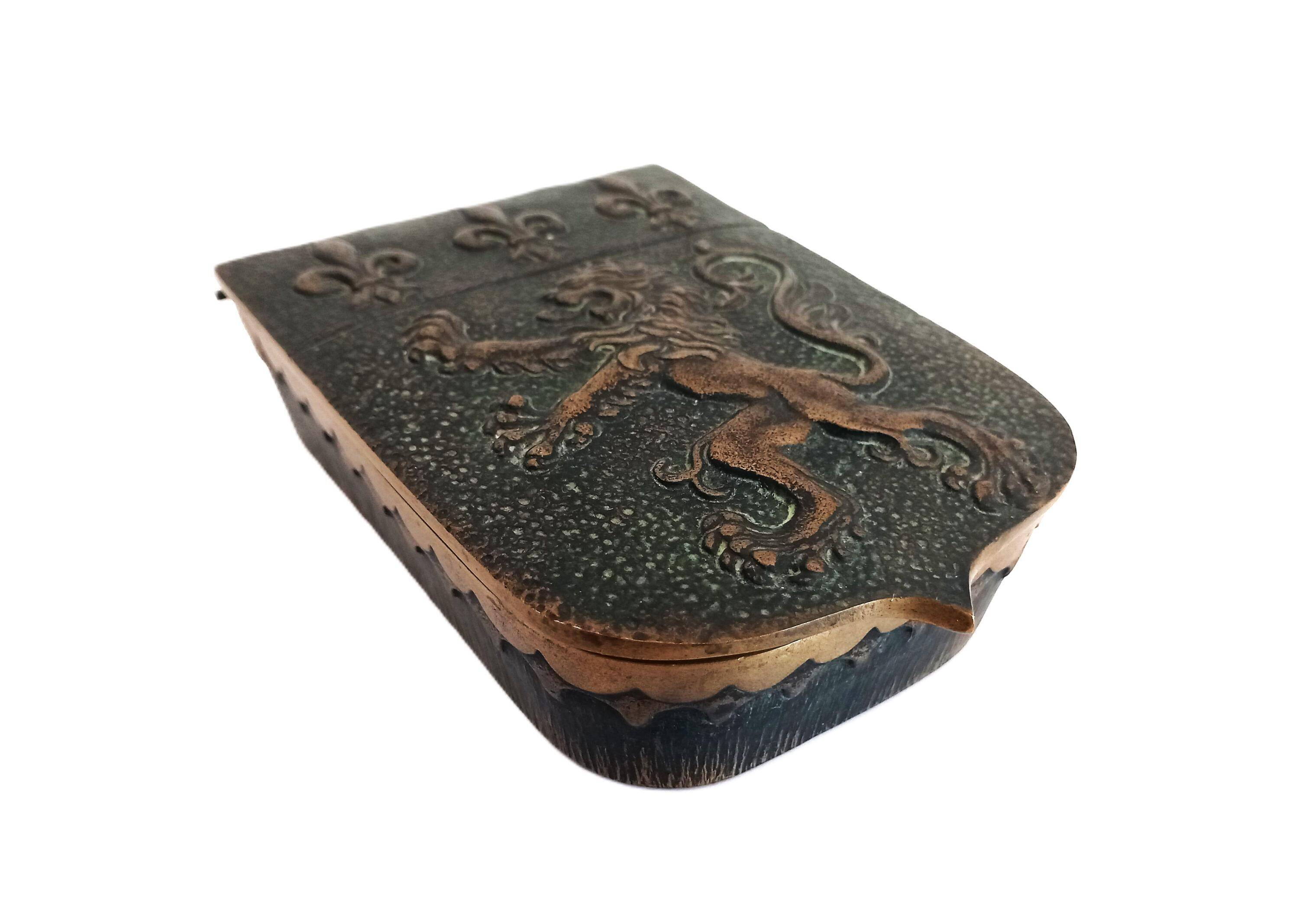 Bronze signed Max Le Verrier / Box / Bronze box / Key tray