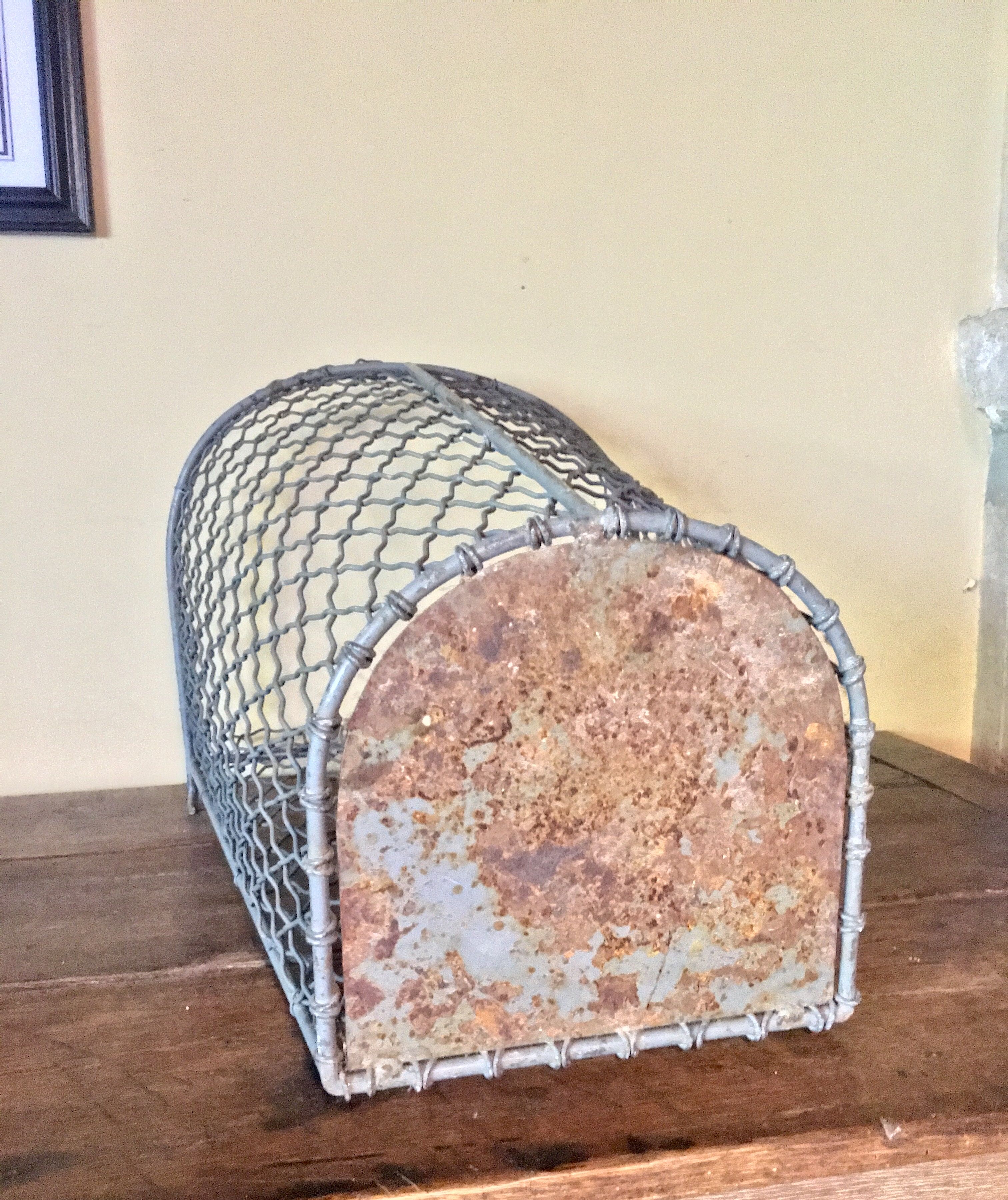 Former public garden garbage can circa 1950