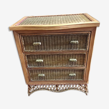 Rattan dresser