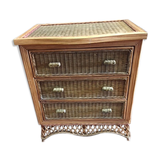 Rattan dresser