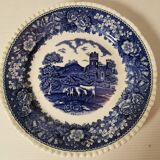 Adams English Scenic Ironstone Blue Plate