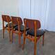 SET of 3 Vintage STOL Kamnik Dining Chair: 1970s Yugoslavian Mid-Century Mo