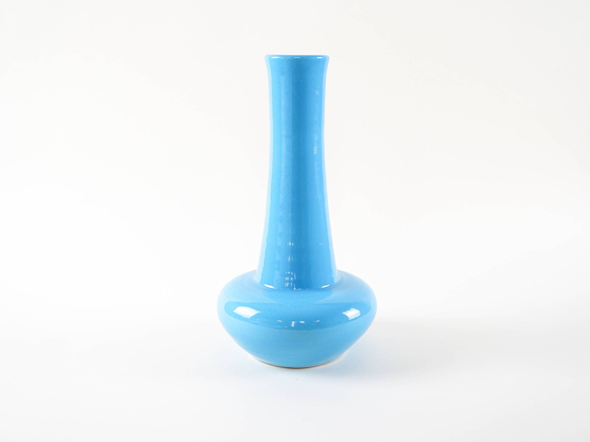 Blue ceramic vase, Danish design, 1970s, made in Denmark