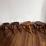 Set of 4 mismatched stools