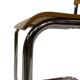 Set of four vintage dining room chairs, wood and chrome,  1970s