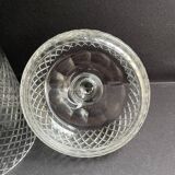 Cut crystal covered pot attributed to Saint Louis