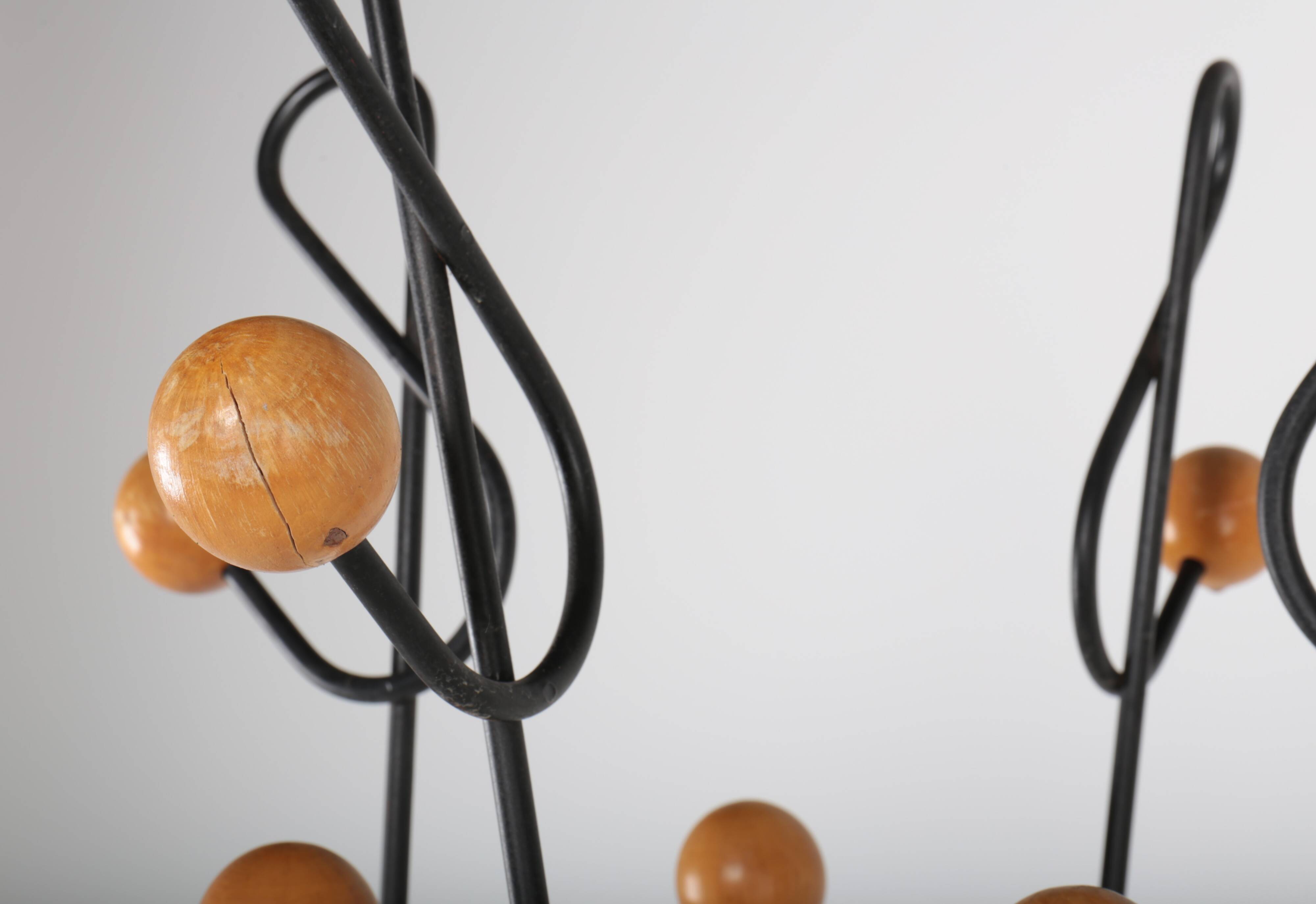 Clef de tre coat rack  1950s