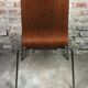 Vintage Scandinavian chairs in thermoformed wood 1970