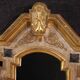 19th century lacquered and gilded Italian mirror