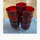 Set of 12 glasses with arcoroc foot BP