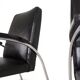 Set of 2 tubular steel Bauhaus Streamline leather armchairs, 1930.