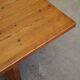 Modern Swedish coffee table in solid pine by Sven Larsson, brutalist, 1970s.