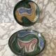 Paire d assiettes moderniste vallauris atelier Daniel