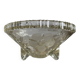 Art Deco tripod bowl in engraved glass