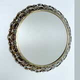 Large Vintage Luxury Crystal Brass Witch Mirror