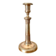 Large chiseled brass candle holder h24 cm