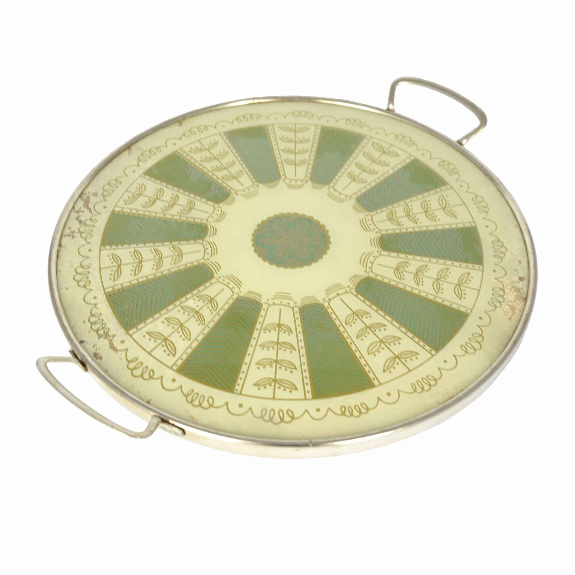 Holzsieb BT Wasungen tray with handles mid-century modern, 1960s