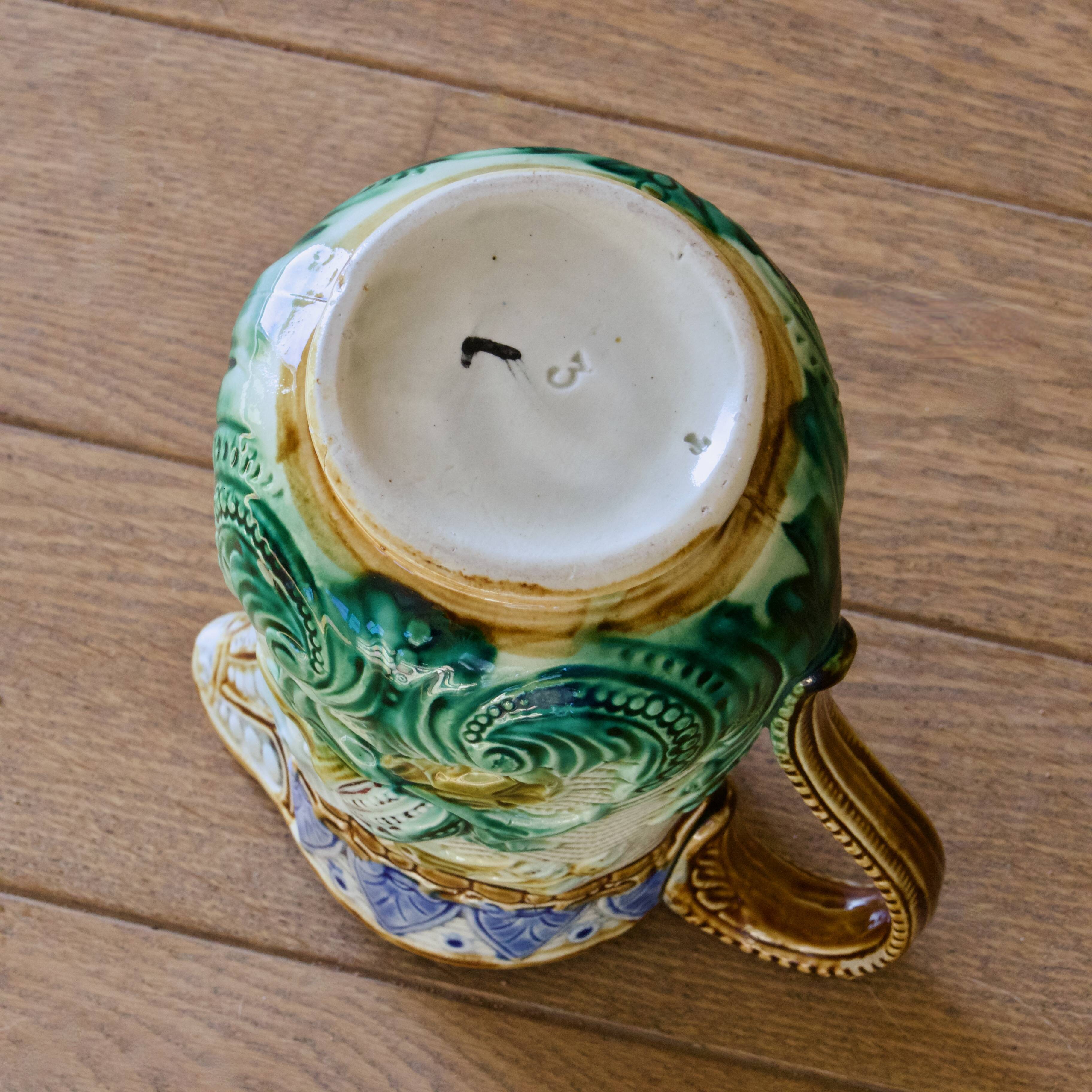 19th century Eastern European earthenware carafe/pitcher