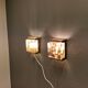 Pair of maritime wall lamps made by Danish Vitrika in the 1960s