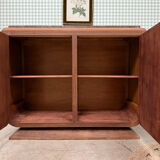 Large Art Deco sideboard in rosewood and marble (renovated)