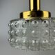 60s 70s VEB hanging lamp ceiling lamp bubble brass glass space age design