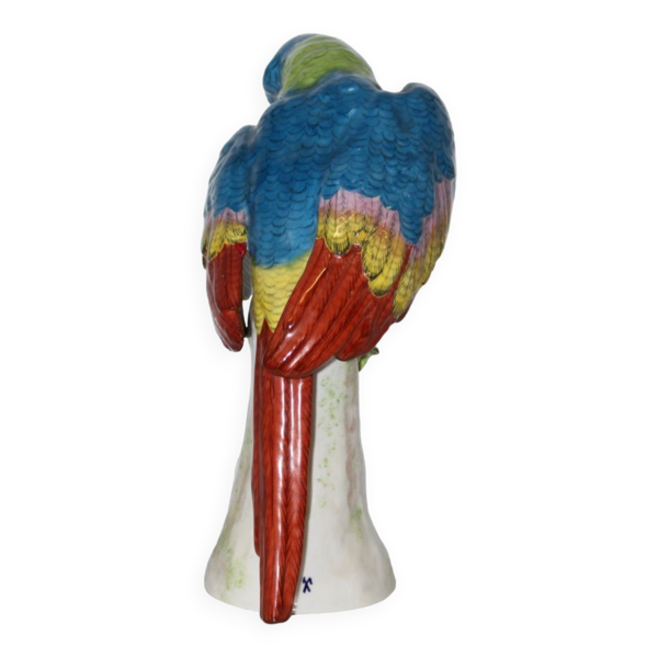 Perroquet en porcelaine dans le goût de meissen xx