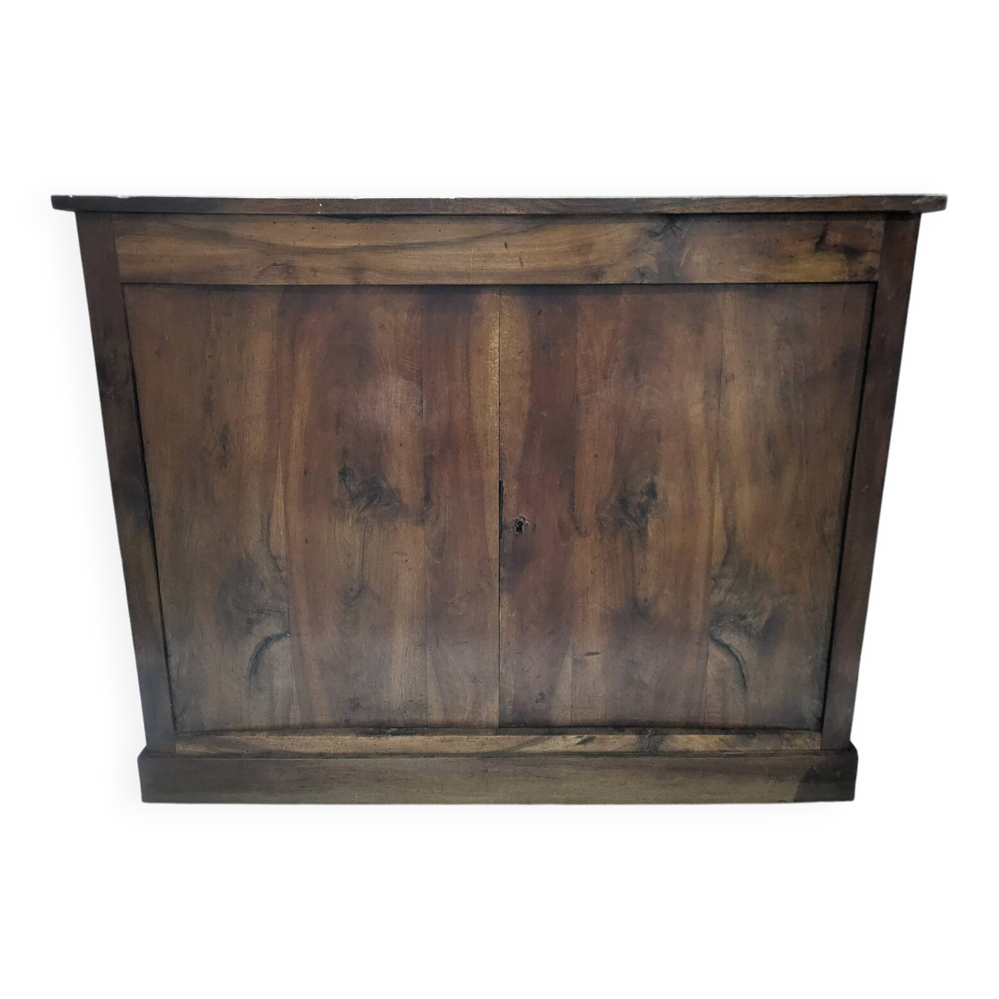 Small buffet shoe storage console in solid wood