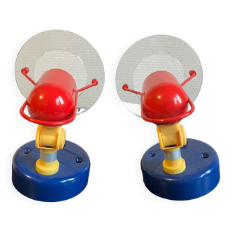 Pair of Memphis style spotlights from the 85/90s in box