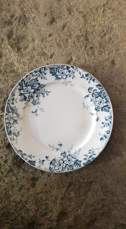 Plate in Iron Earth Saint Amand & Hamage model Marie Louise