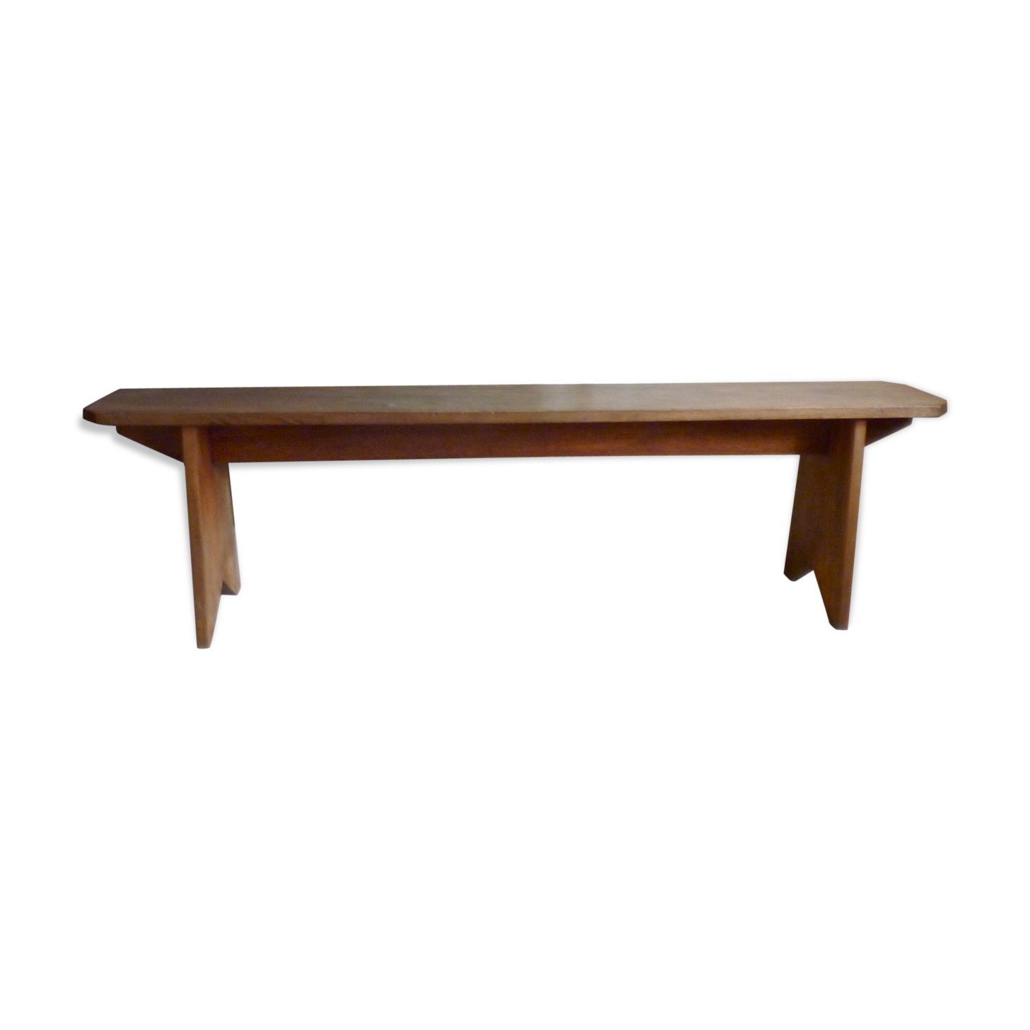 Massive late 1960s teak bench