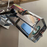 Vintage hinged wall lamp in chromed metal