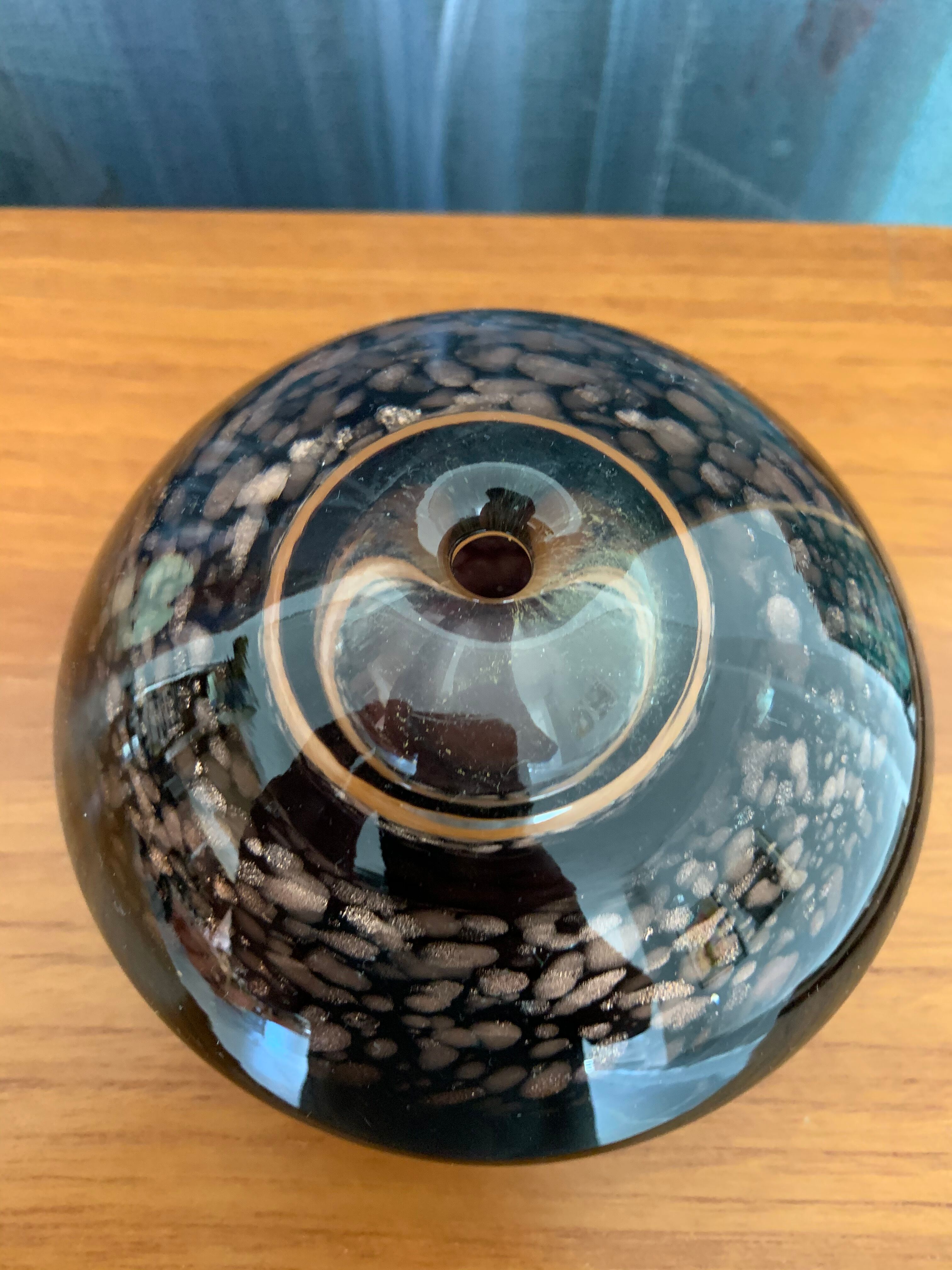 Murano inclusions paper paper press vase