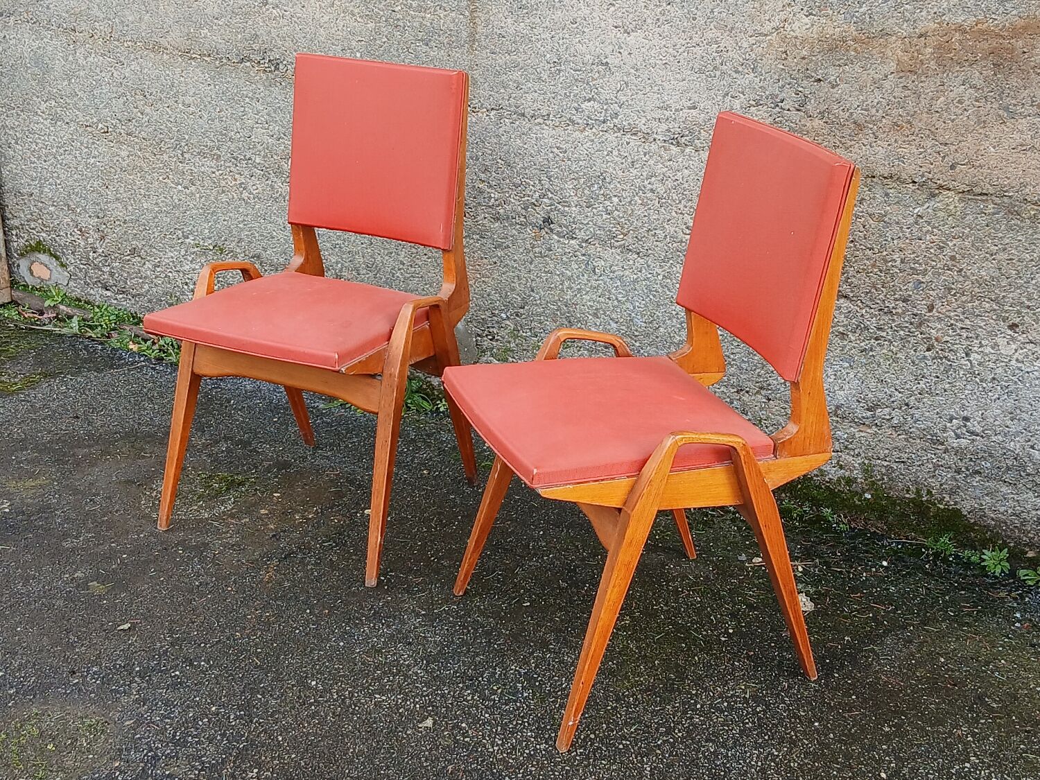 Pair of chairs by Maurice Pré, 1950