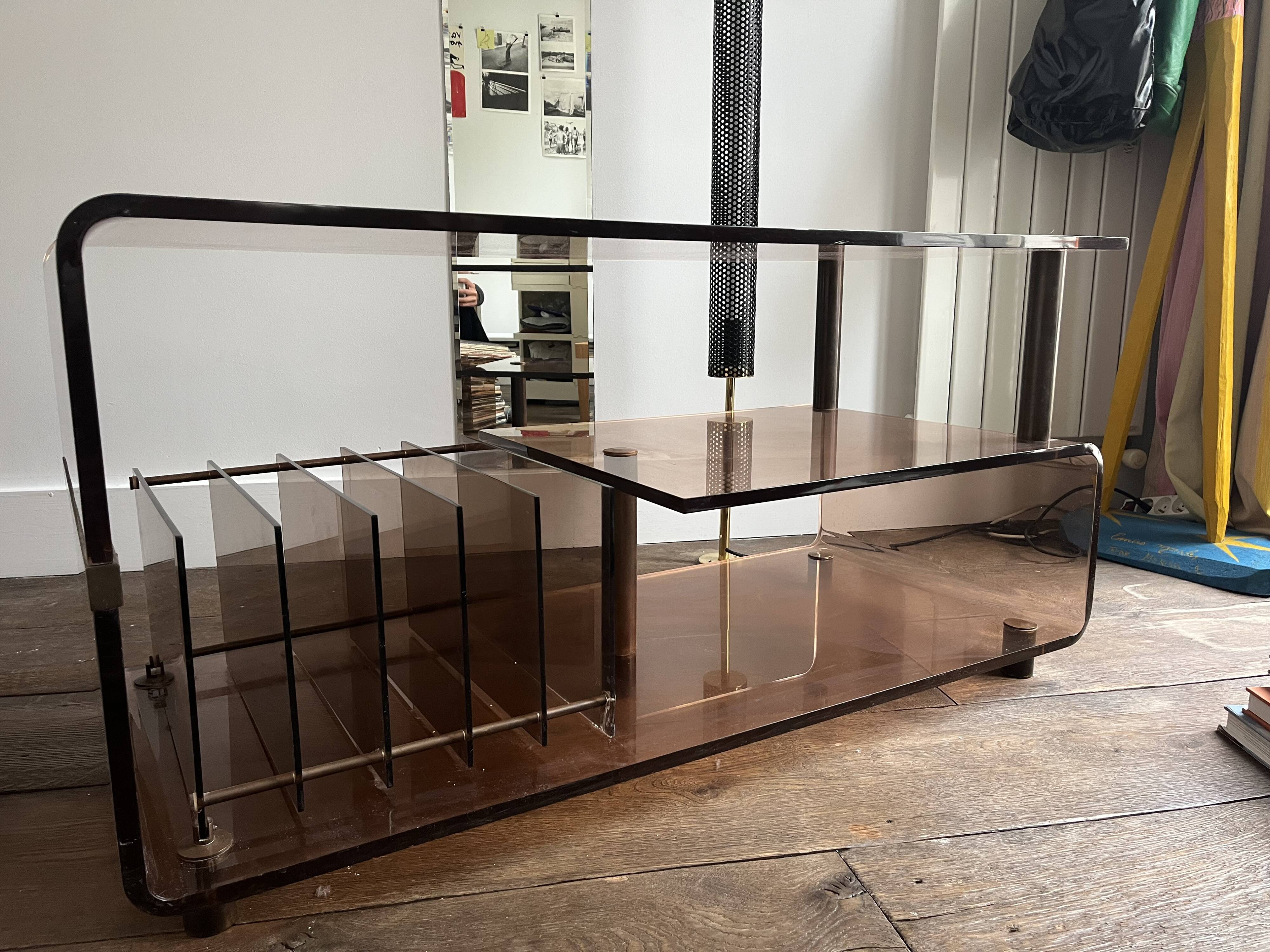 Meuble vinyle plexiglas Roche Bobois x Dumas