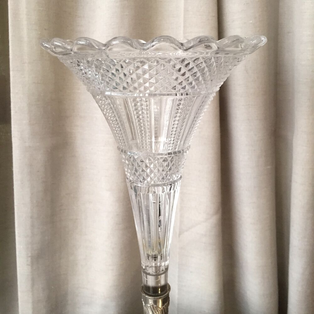 Vase soliflore in glass and regule