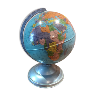 Globe terrestre vintage en métal Taride