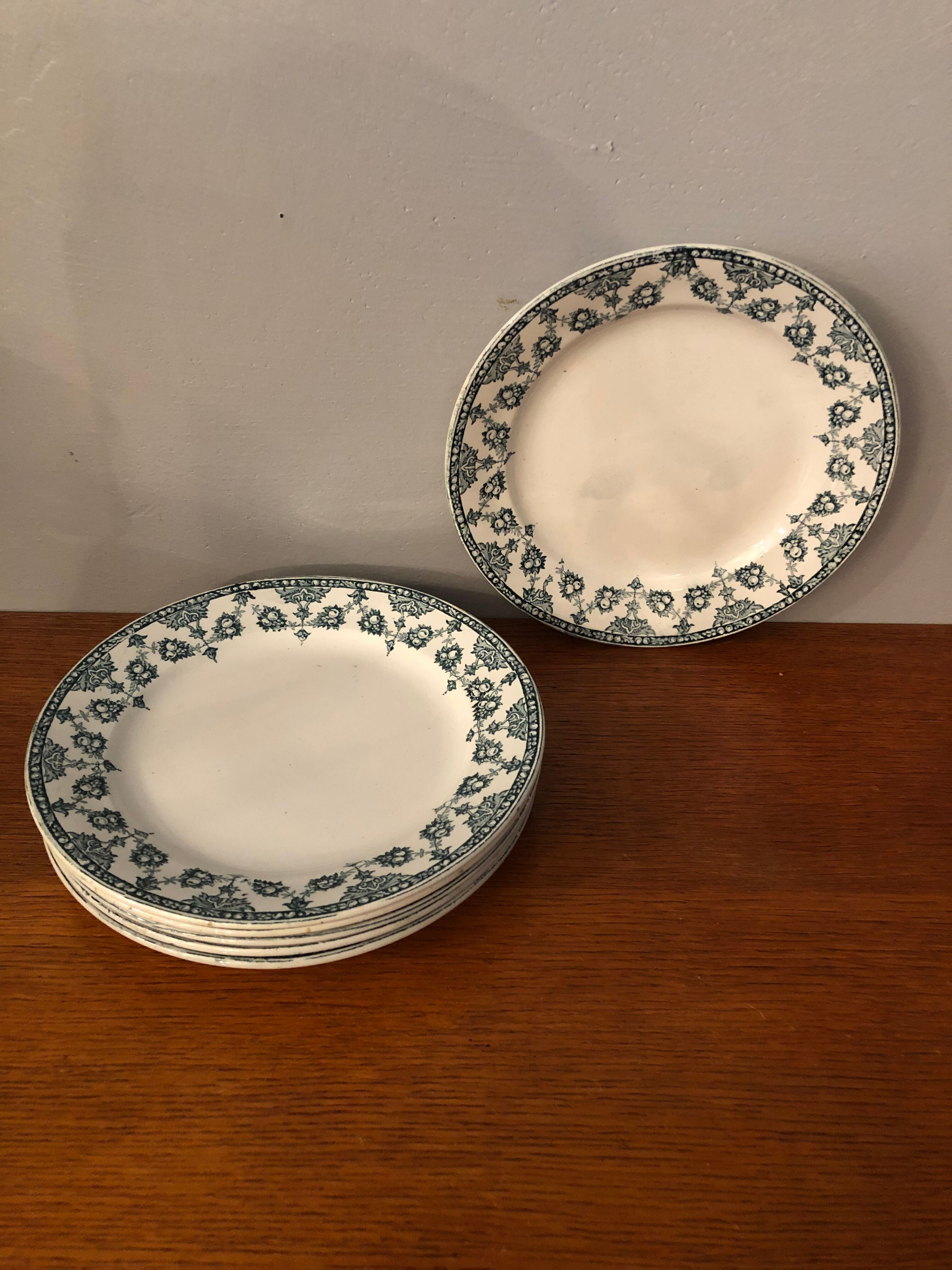 Set of 6 dessert plates Terre de Fer
