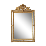 Golden antique mirror with dragon parclose, 119x75 cm