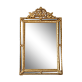 Miroir antique doré à parclose aux dragons, 119x75 cm