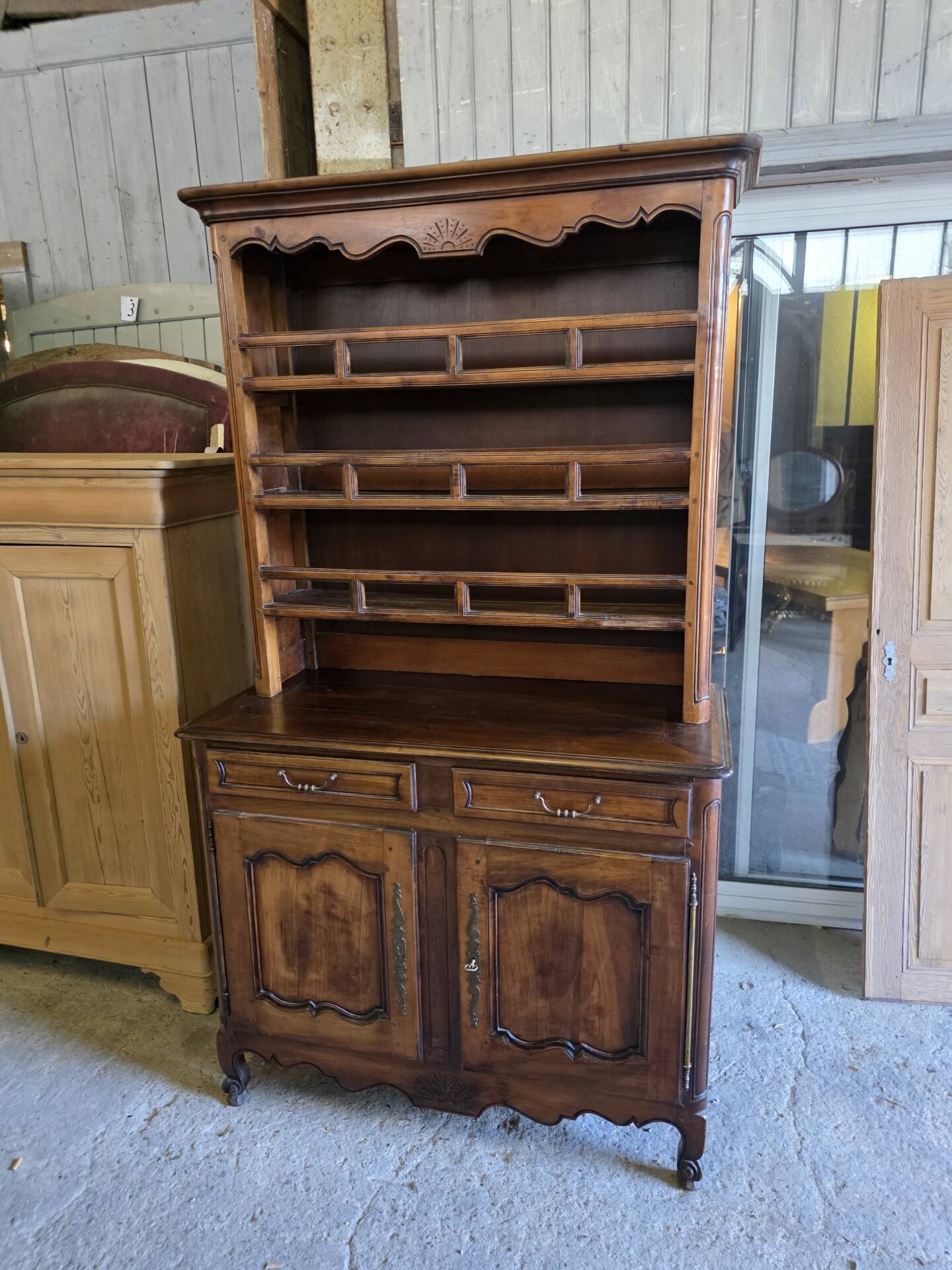 Louis XV style sideboard in cherry wood